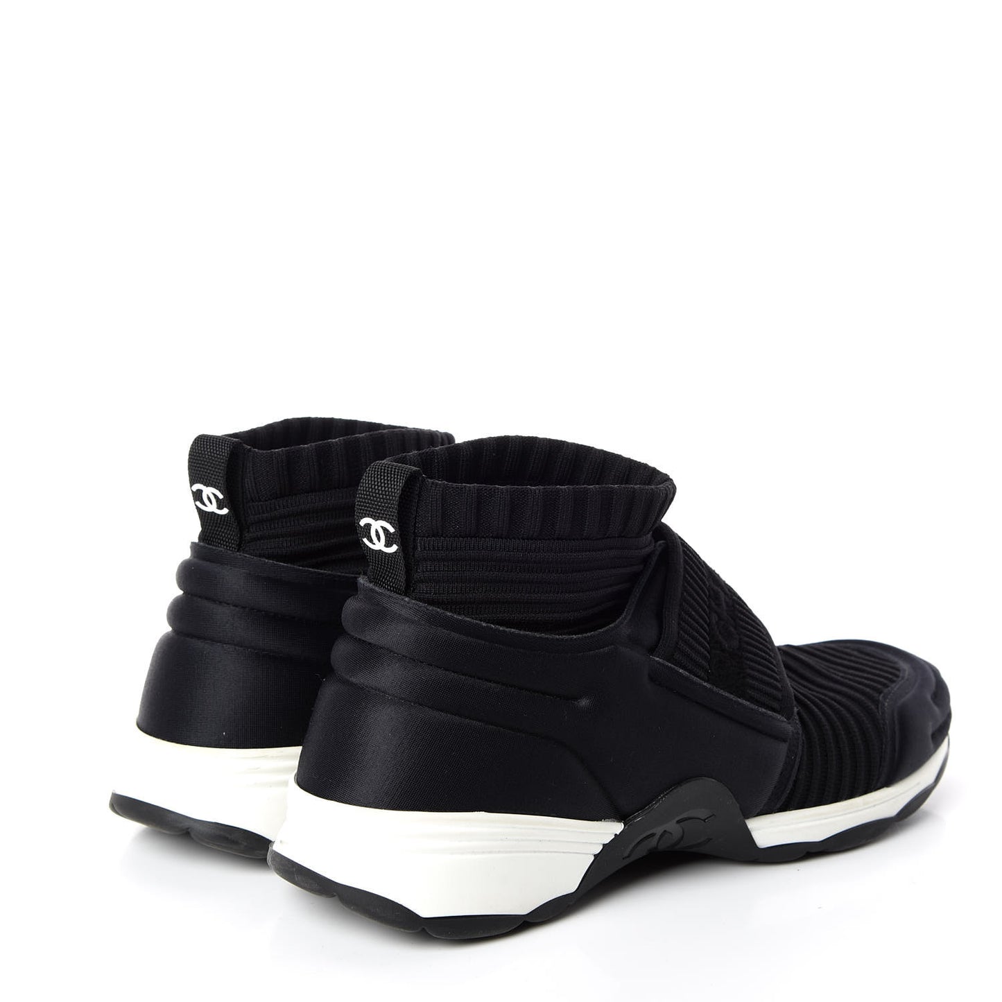 Stretch Fabric CC Sneakers 36 Black