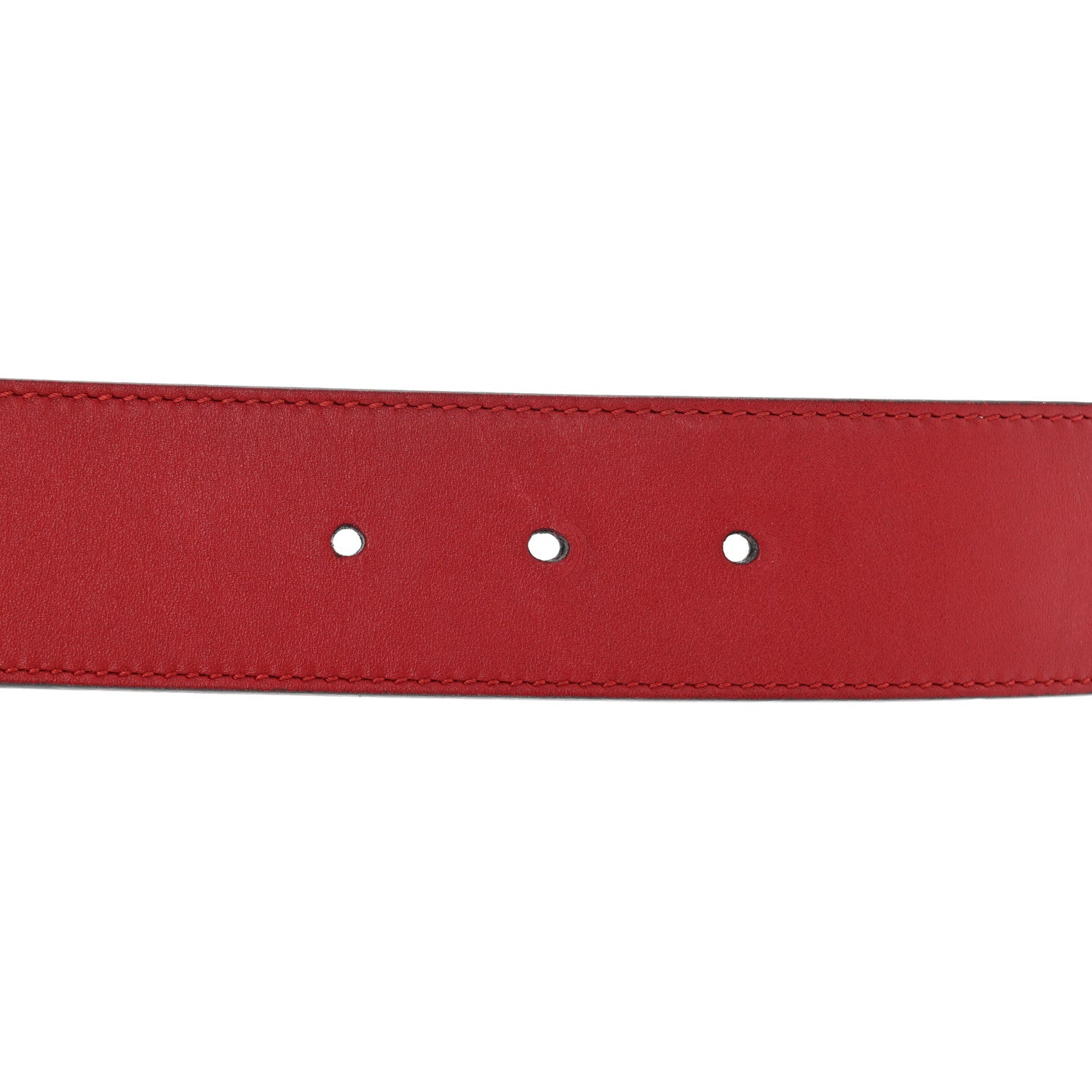 Gucci Moon Calfskin Torchon Double G 40mm Belt 80 32 Hibiscus Red 4 of 6
