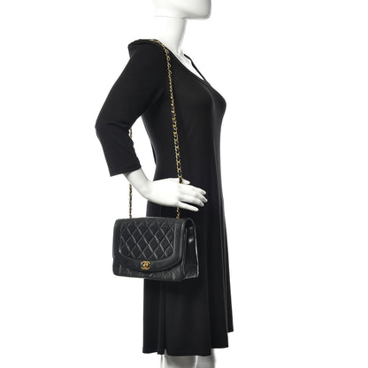 Chanel Lambskin Quilted Medium Single Flap Black 2 of 15