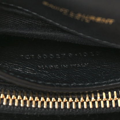 Saint Laurent Suede Matelasse Chevron Monogram Medium College Bag Black 7 of 9