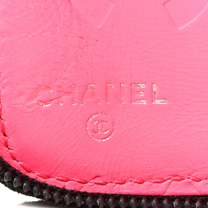 Chanel Calfskin Cambon Zip Around Organizer Wallet Black White 6 of 15