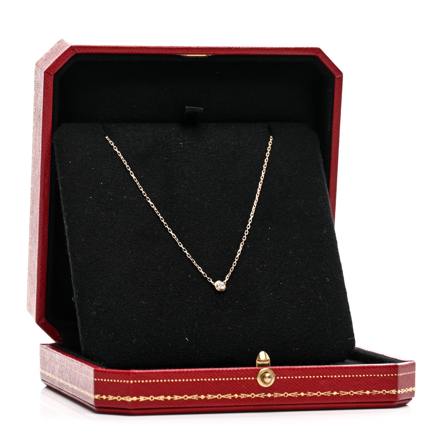 Cartier 18K Pink Gold Diamond SM D'Amour Pendant Necklace 5 of 5