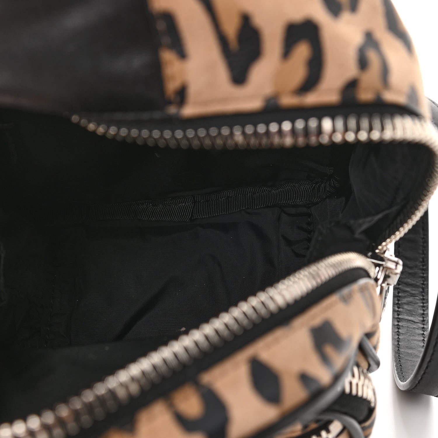 Alexander Wang Lambskin Leopard Print Mini Attica Backpack Crossbody Multicolor Black 7 of 9