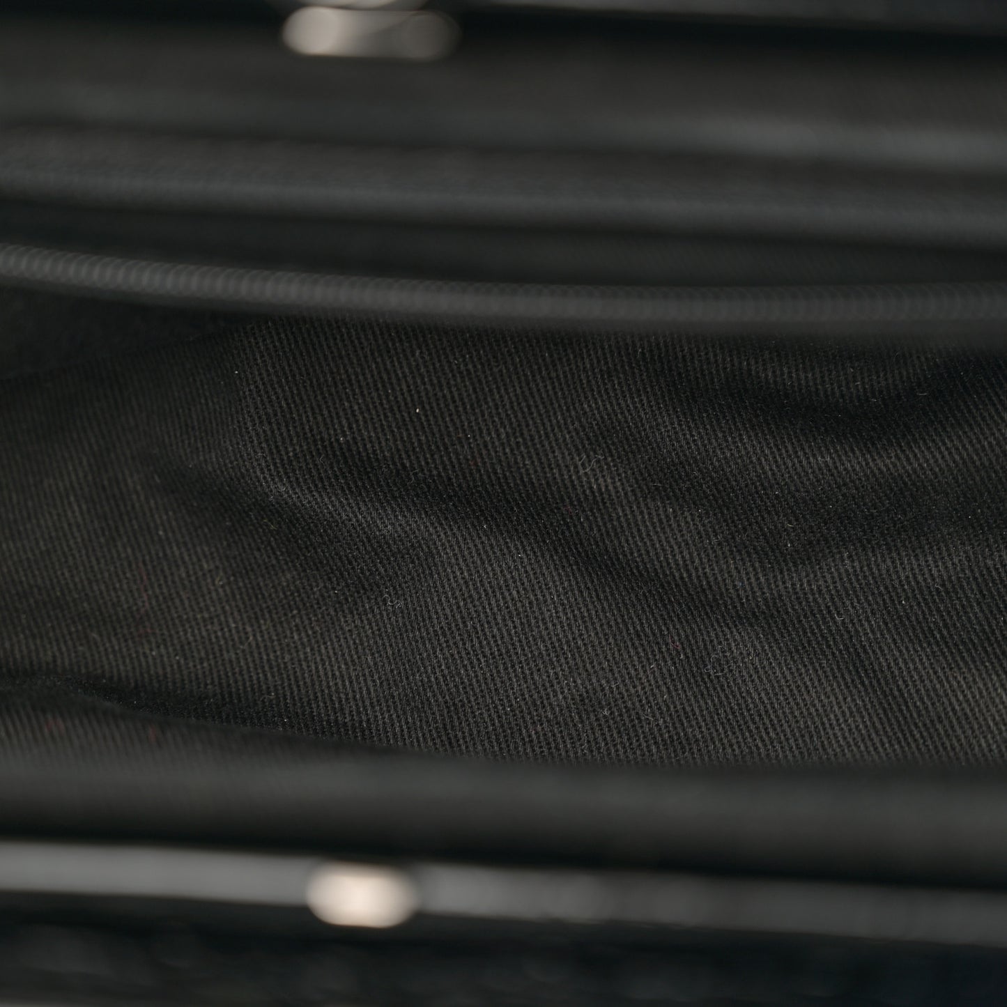 Distressed Patent Quilted Small Ritz Flap Bag Black