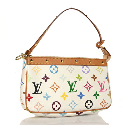Louis Vuitton Monogram Multicolor Pochette Accessories White 3 of 6