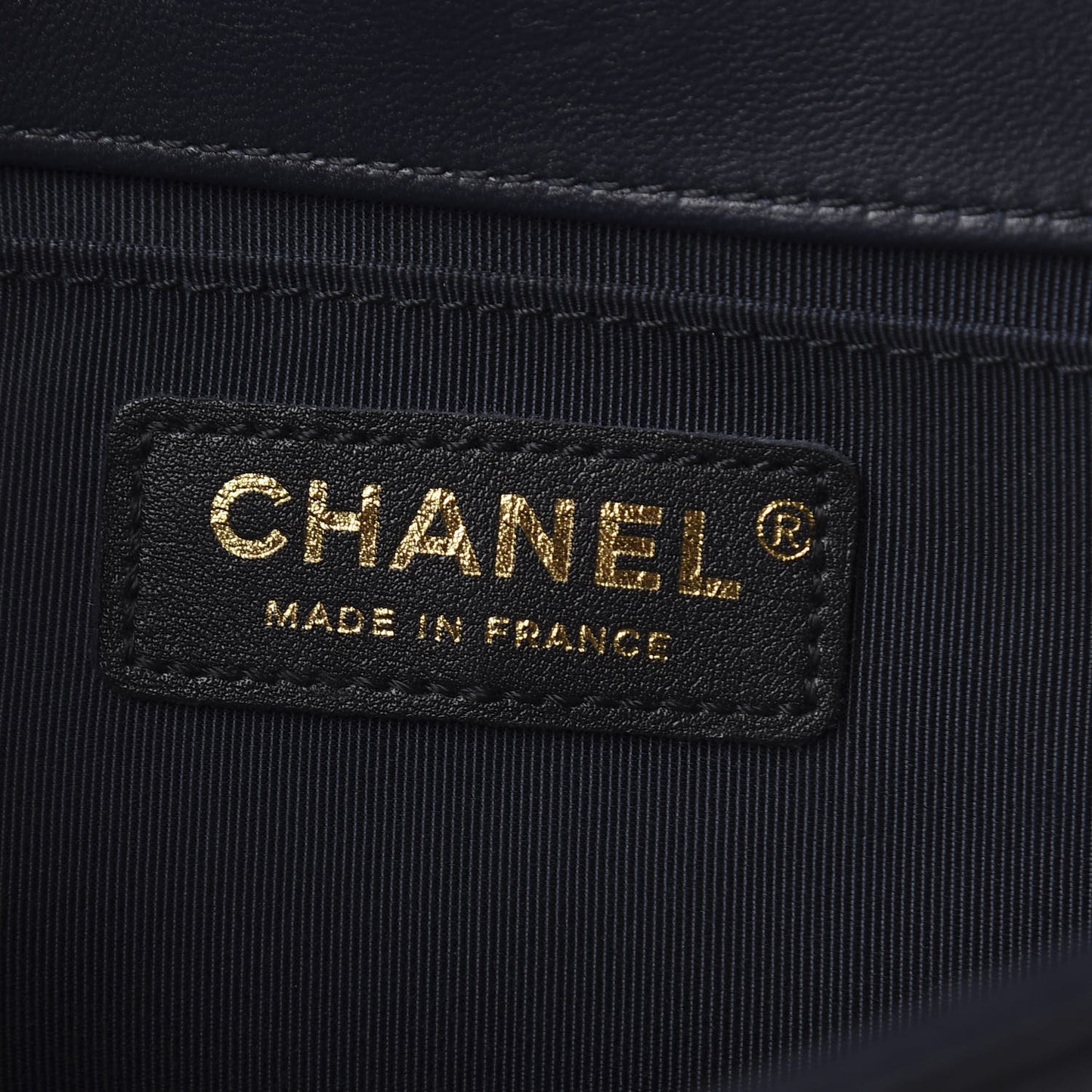 Lambskin Quilted Medium Boy Flap Dark Navy