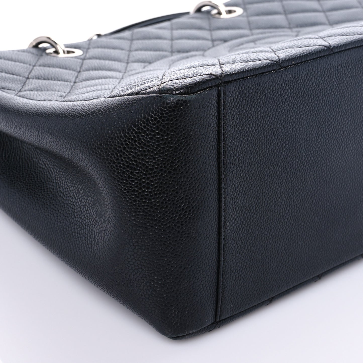 Caviar Quilted Grand Shopping Tote GST Black