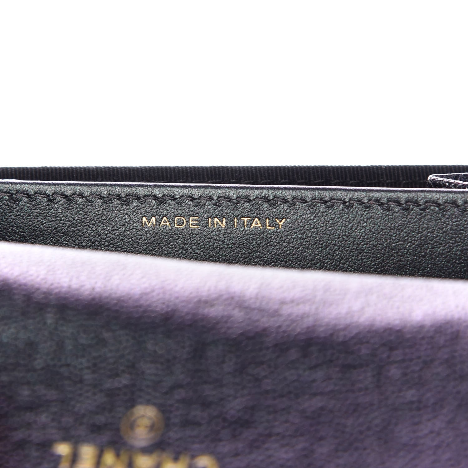 Chanel Iridescent Caviar Quilted Flap Card Holder Wallet Black 7 of 9