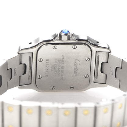 Cartier Stainless Steel 18K Yellow Gold 24mm Santos De Cartier Galbee Quartz Watch 5 of 7