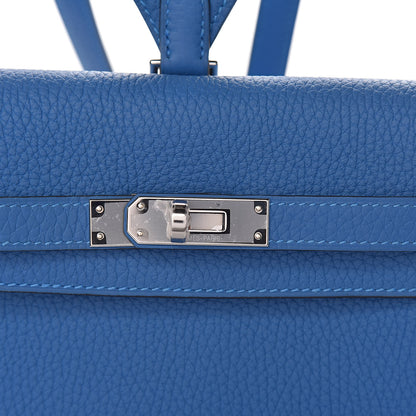 Hermes Taurillon Clemence Kelly Ado Backpack 22 Mykonos 25 of 26