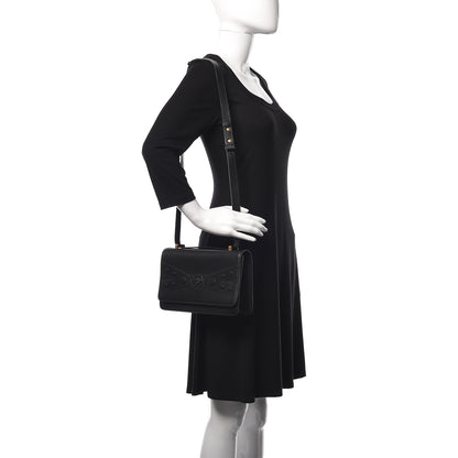 Versace Calfskin Tribute X Shoulder Bag Black 2 of 9