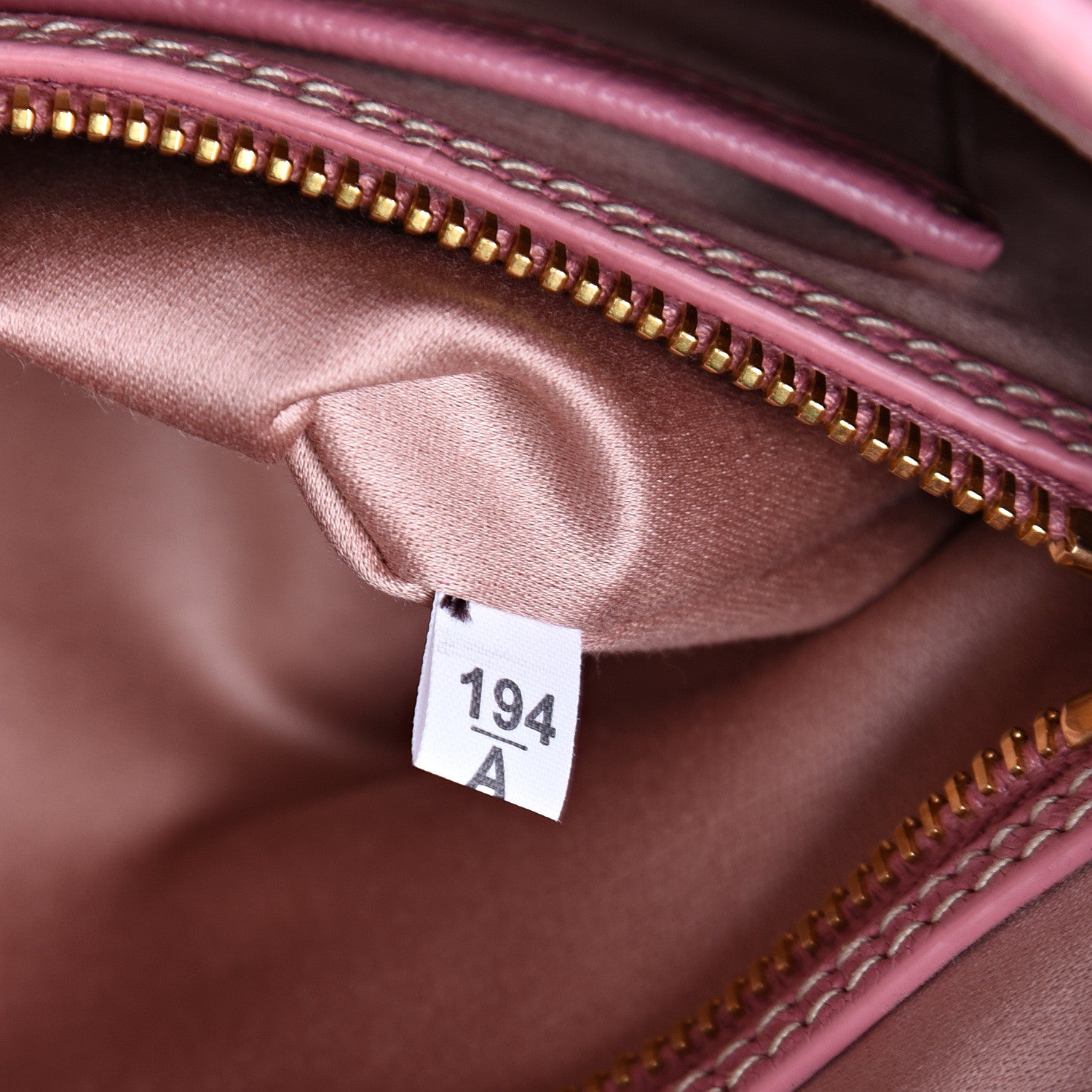 Miu Miu Goatskin Madras Shopping Tote Rosa 7 of 27