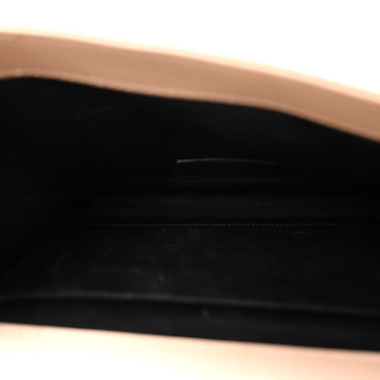 Saint Laurent Grain De Poudre Textured Mixed Matelasse Triquilt Monogram Clutch Dark Beige 5 of 8