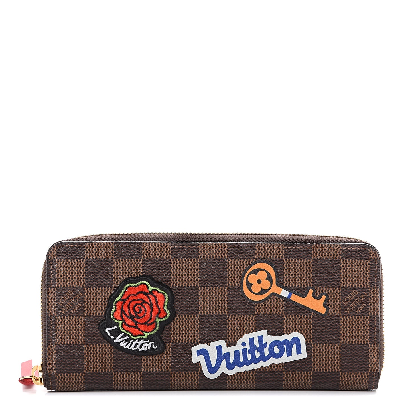 Damier Ebene Patches Clemence Wallet