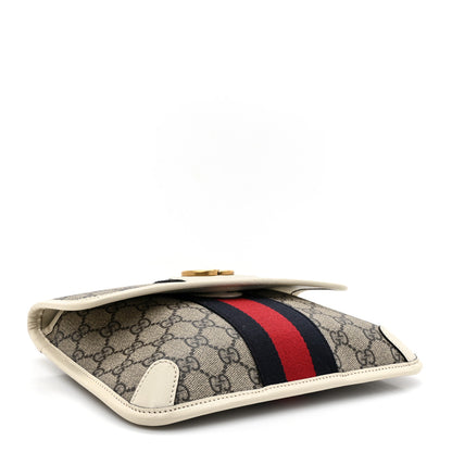 Gucci GG Supreme Monogram Web Small Ophidia Belt Bag 100 40 Beige Ebony White 4 of 10
