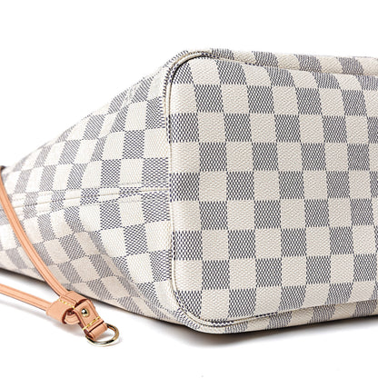 Louis Vuitton Damier Azur Neo Neverfull MM Rose Ballerine 8 of 10