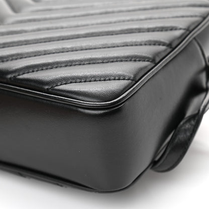 Saint Laurent Calfskin Matelasse Monogram Lou Camera Bag Black 11 of 13