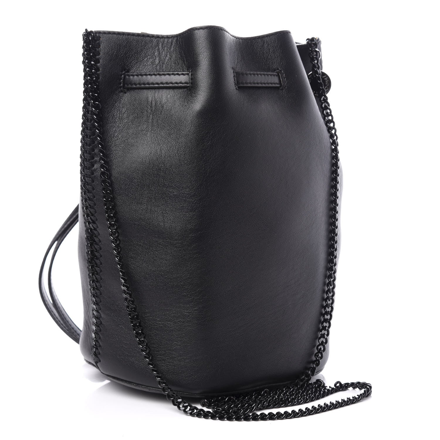 Stella McCartney Eco Alter Nappa Falabella Bucket Bag Black 3 of 9