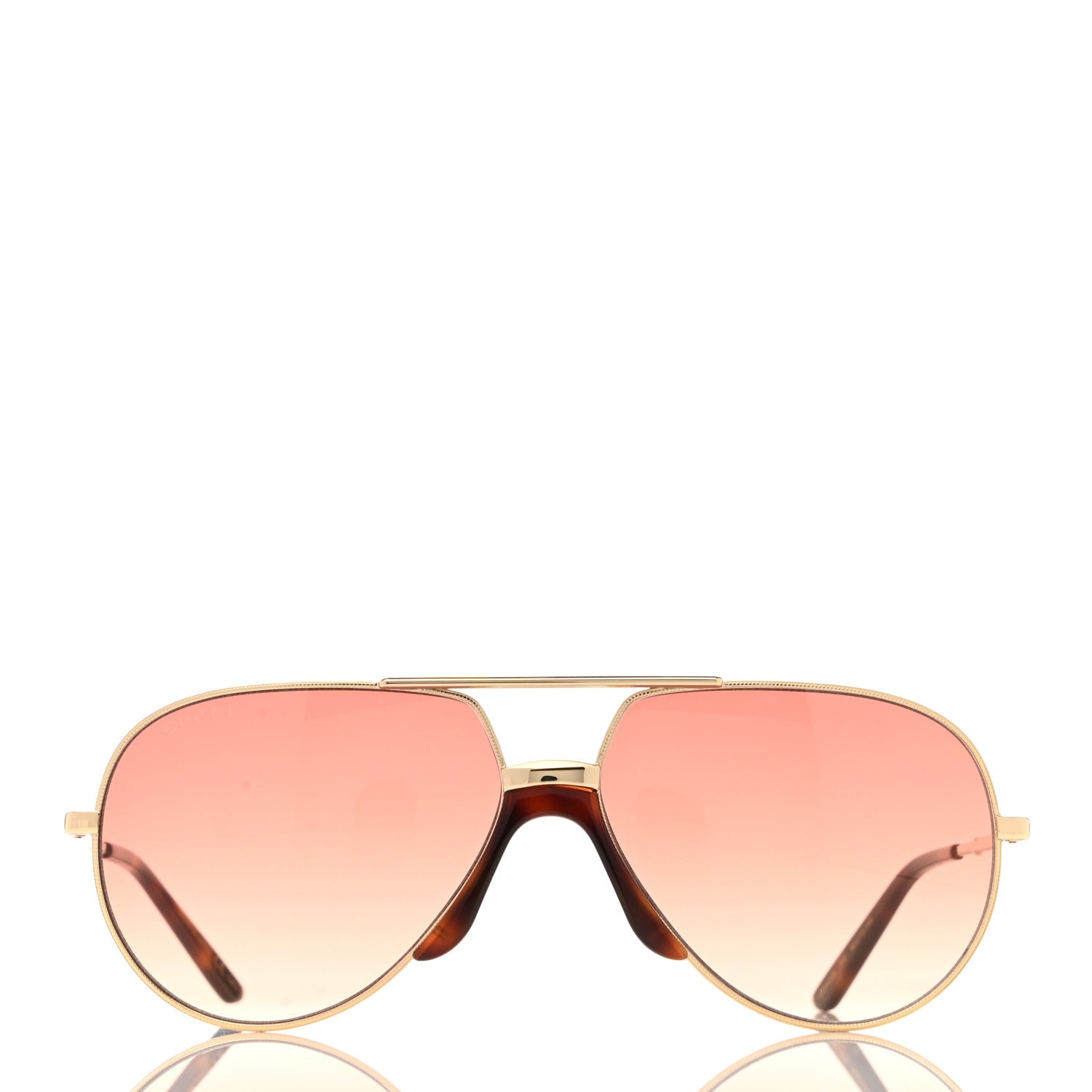 Gucci Aviator Sunglasses GG0432S Gold 2 of 7