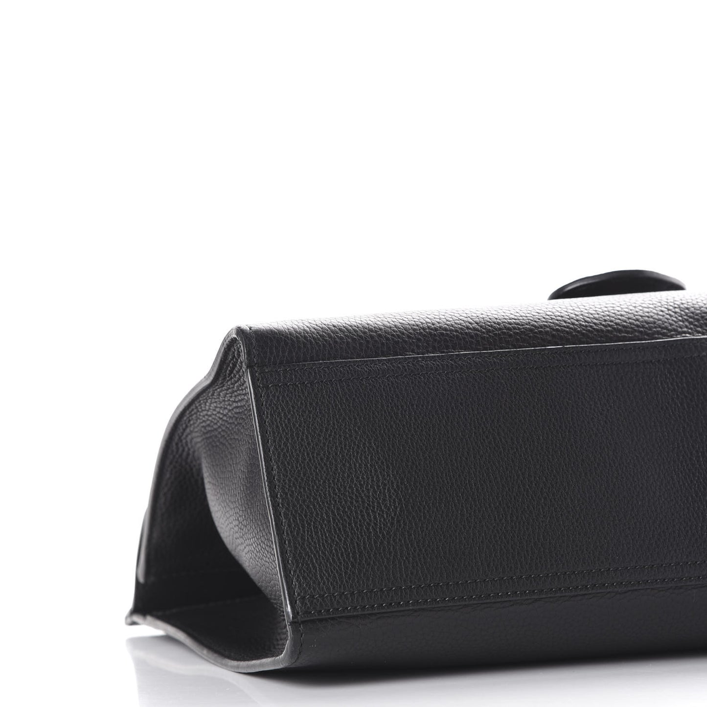 Calfskin Feline Medium GG Marmont Top Handle Bag Black