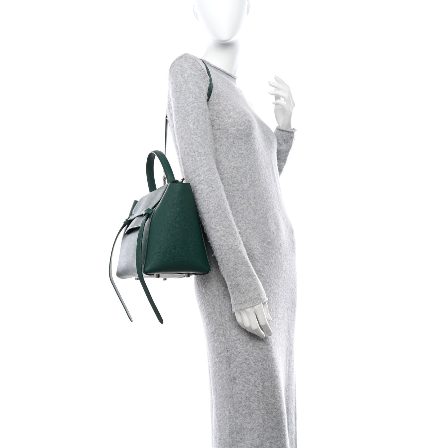 Grained Calfskin Mini Belt Bag Amazone