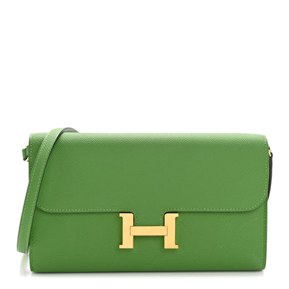 Hermes Epsom Constance Long To Go Wallet Vert Yucca 1 of 12