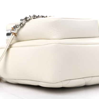Chanel Calfskin Quilted Small Camera Case White 8 of 11