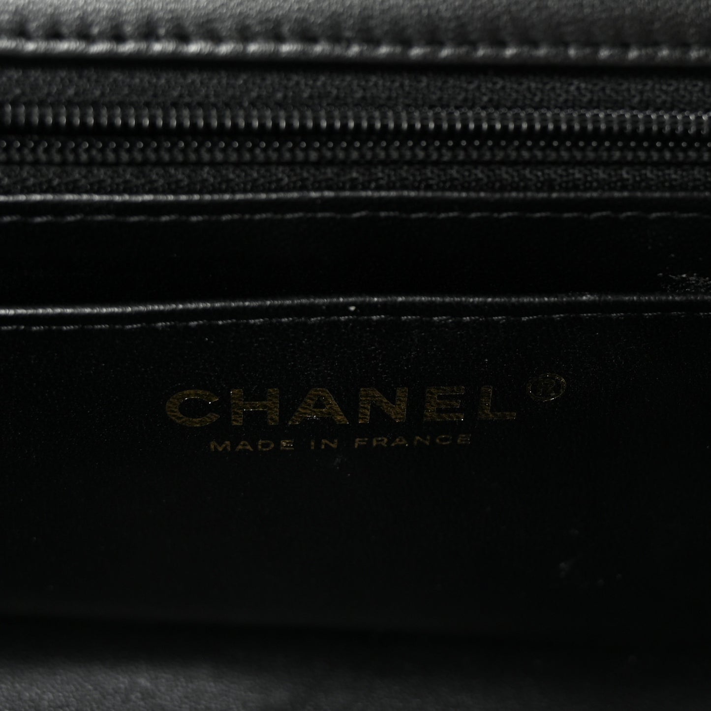 Lambskin Quilted Metal Mini Top Handle Rectangular Flap Black