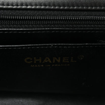 Chanel Lambskin Quilted Metal Mini Top Handle Rectangular Flap Black 5 of 9