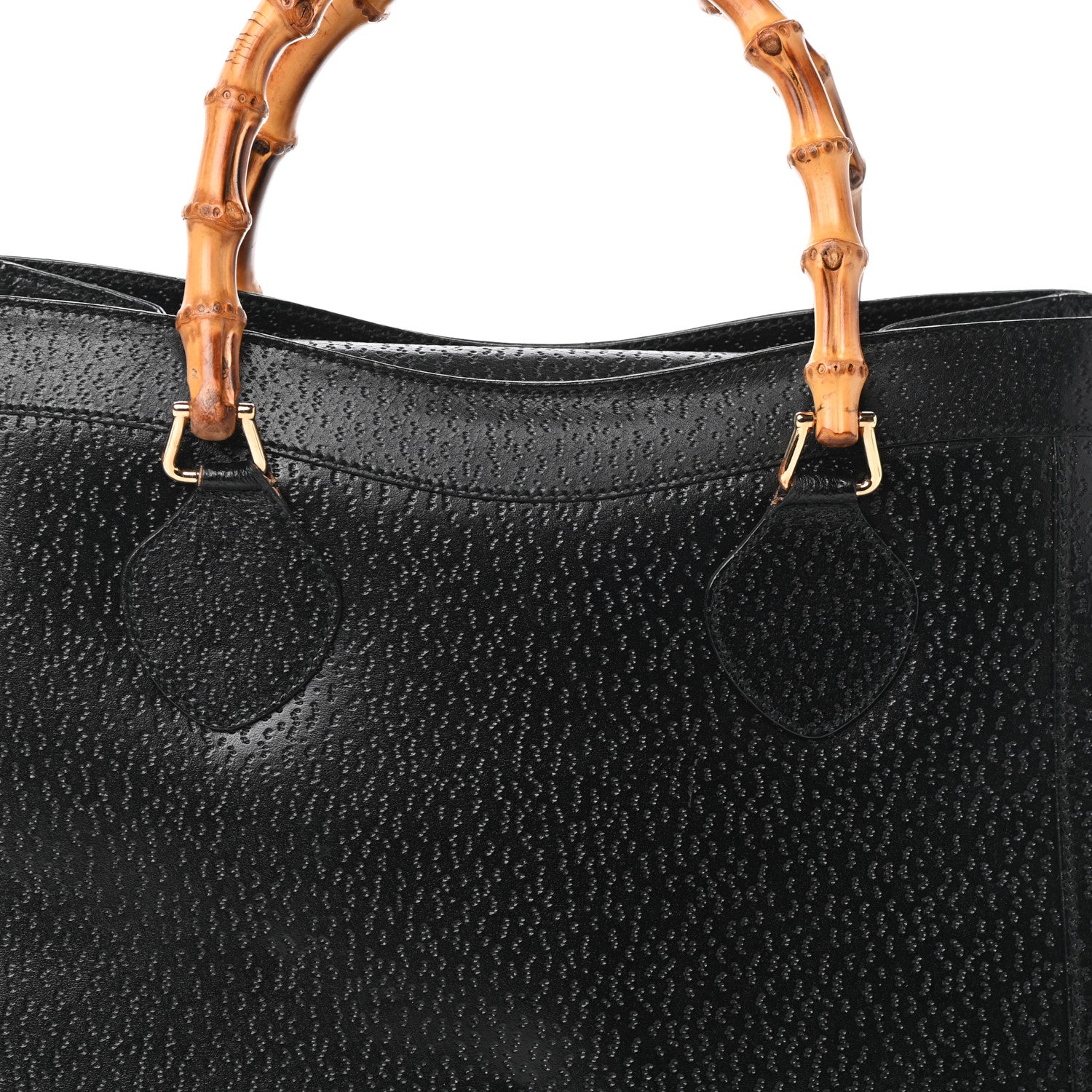 Gucci Cinghiale Bamboo Tote Black 7 of 9