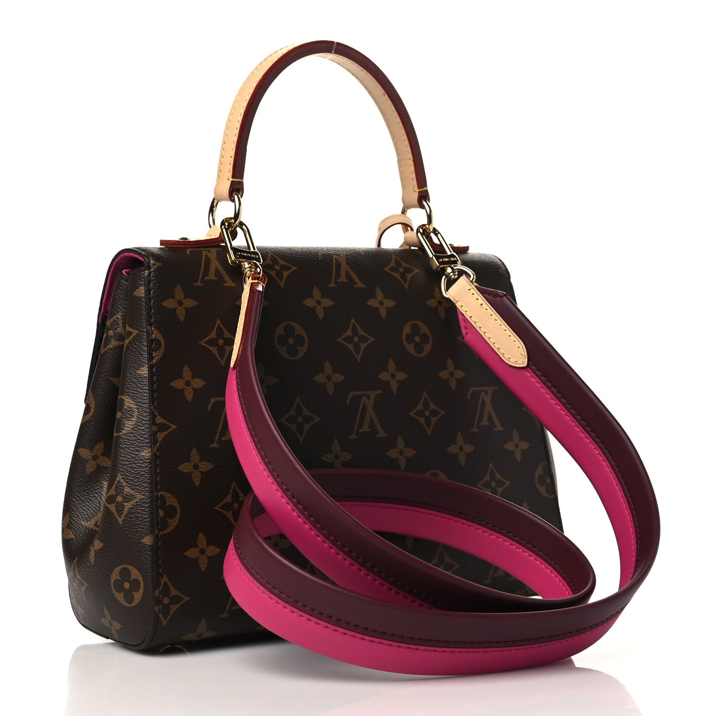 Monogram Cluny BB Bordeaux Fuchsia