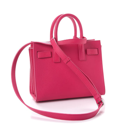 Saint Laurent Calfskin Nano Sac De Jour Bubblegum 4 of 8