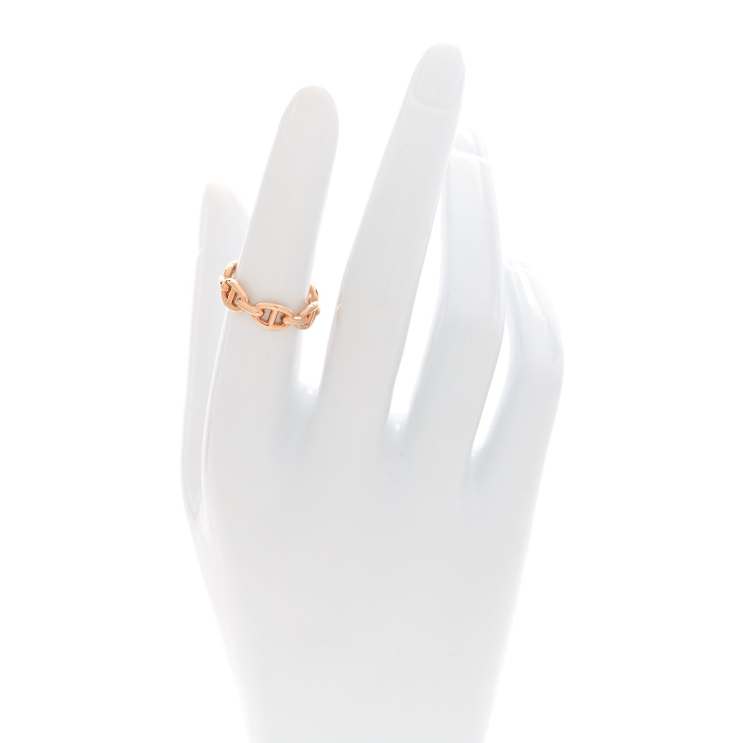 18K Rose Gold PM Chaine d'Ancre Enchainee Ring 52 6