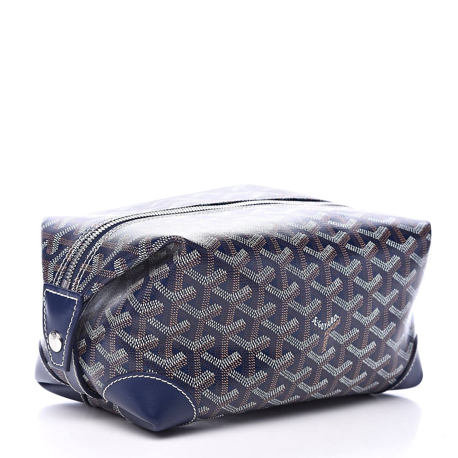 Goyard Goyardine Boeing 25 Trousse de Toilette Navy 3 of 9