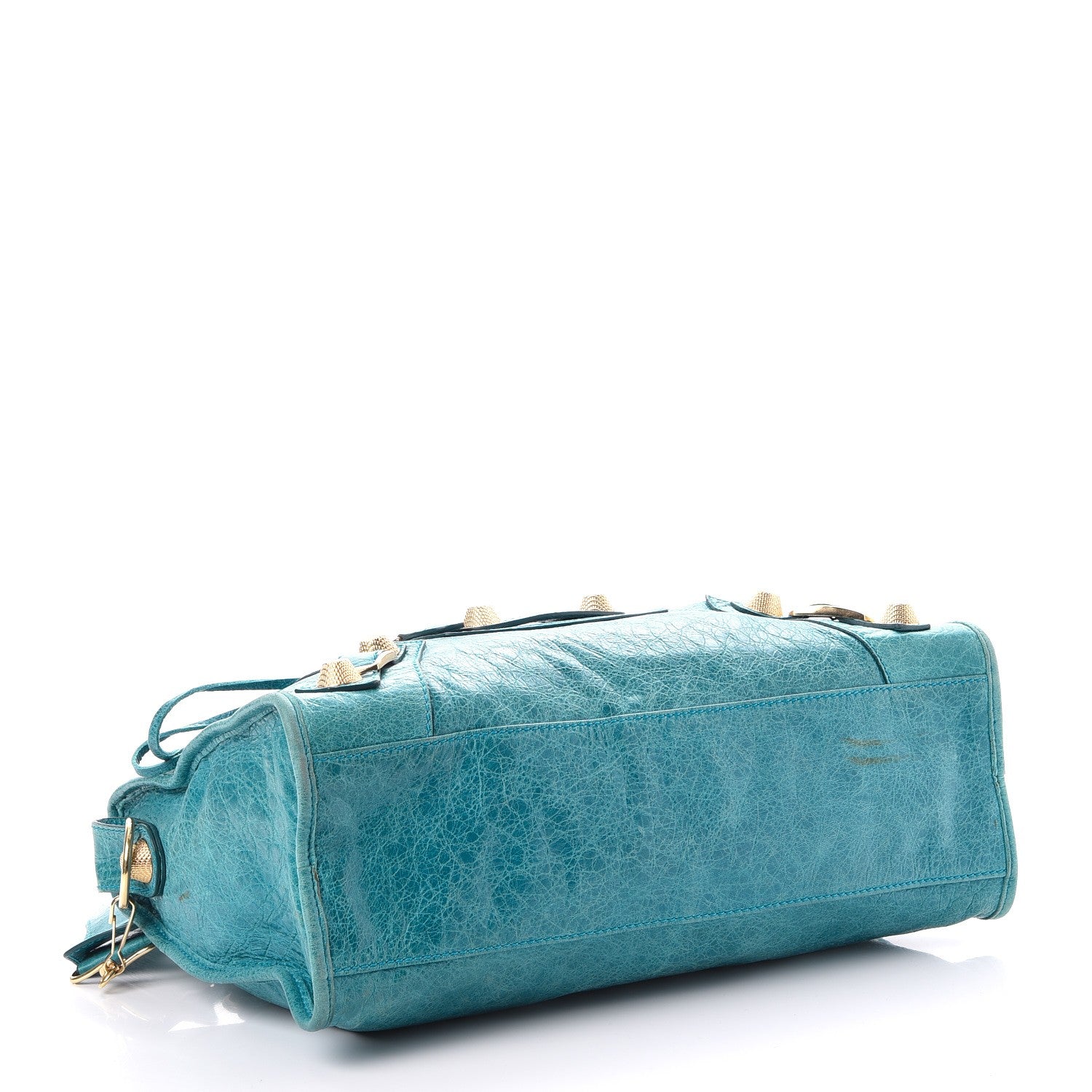 Balenciaga Agneau Giant 21 Gold Hardware City Bleu Paon 4 of 7
