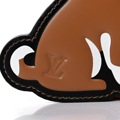 Louis Vuitton Calfskin Dog Bag Charm Key Holder 5 of 6