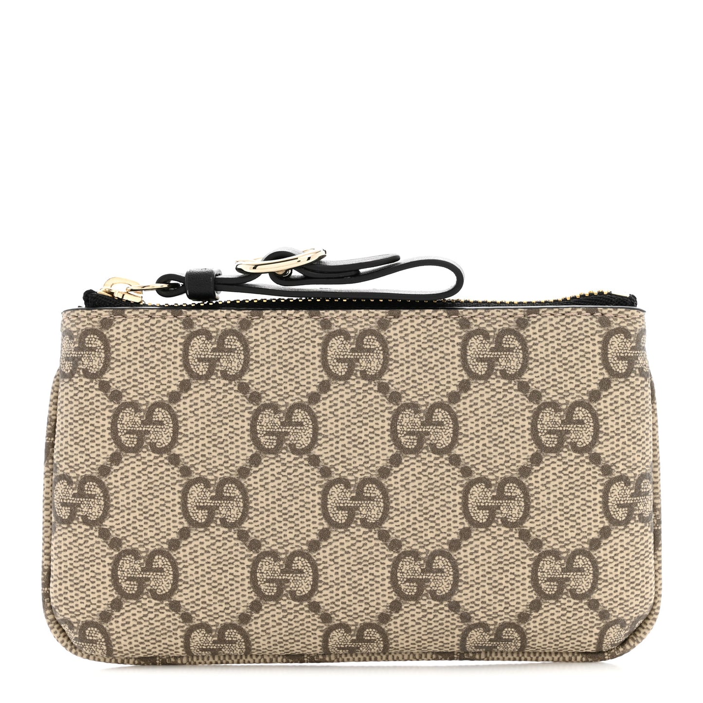 GG Supreme Monogram Selleria Key Case Beige Black