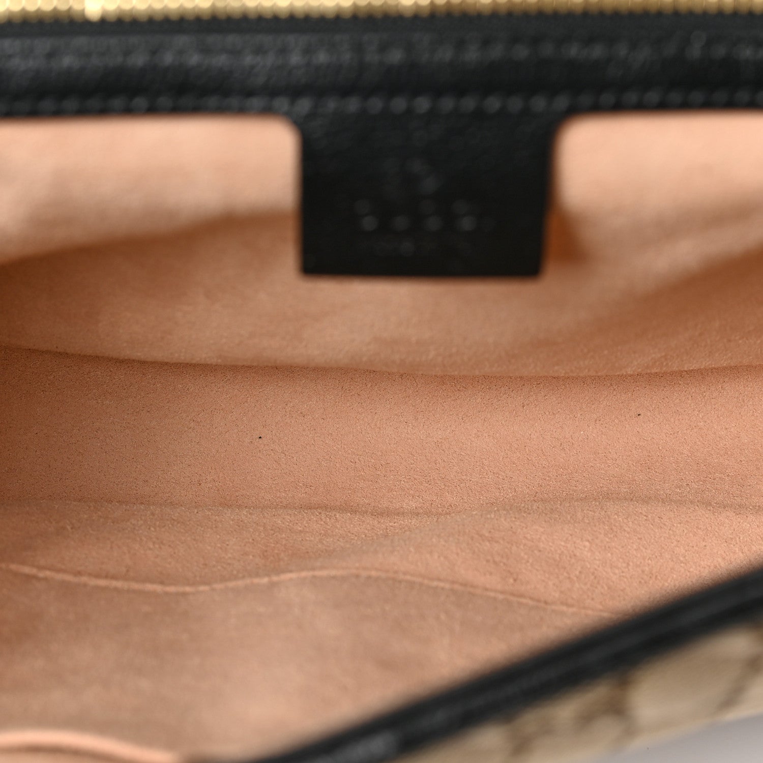 Gucci Monogram Azalea Calfskin Matelasse Diagonal Medium GG Marmont Shoulder Bag Beige Ebony Black 5 of 9