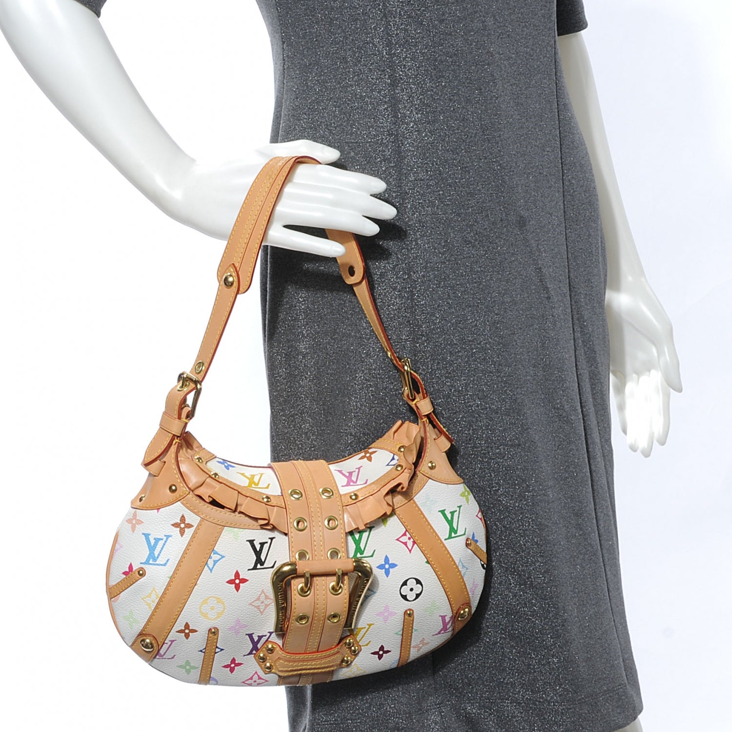 Louis Vuitton Monogram Multicolor Leonor White 2 of 7