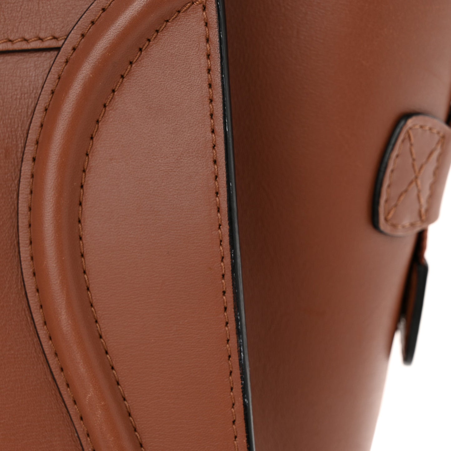 Smooth Calfskin Mini Luggage Sienna