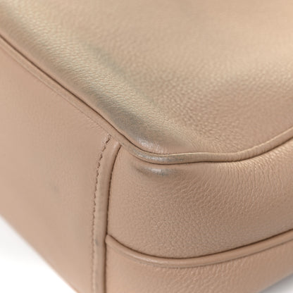 Prada Vitello Daino Medium Double Zip Shoulder Bag Cammeo 13 of 20