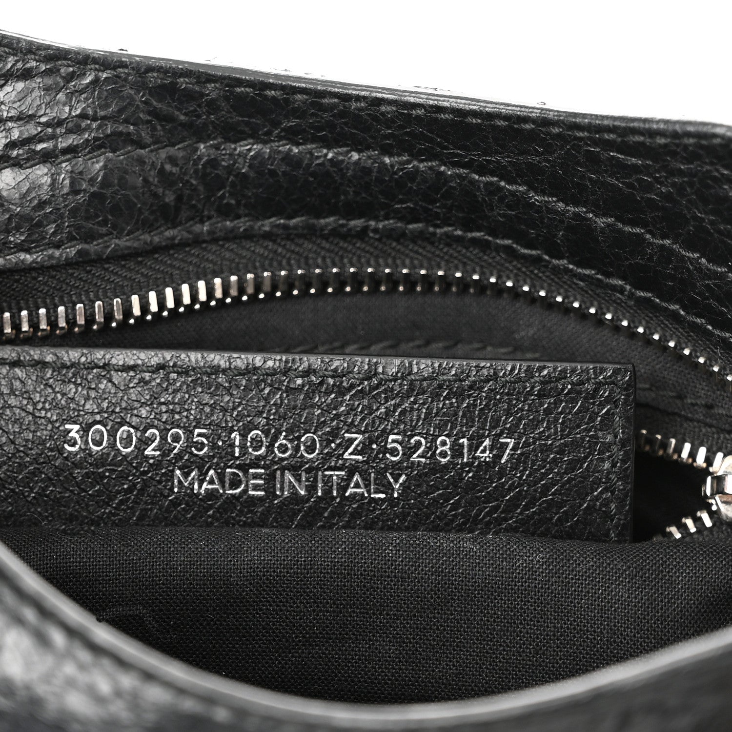 Balenciaga Agneau Classic Silver Hardware Mini City Logo Strap Black White 7 of 11