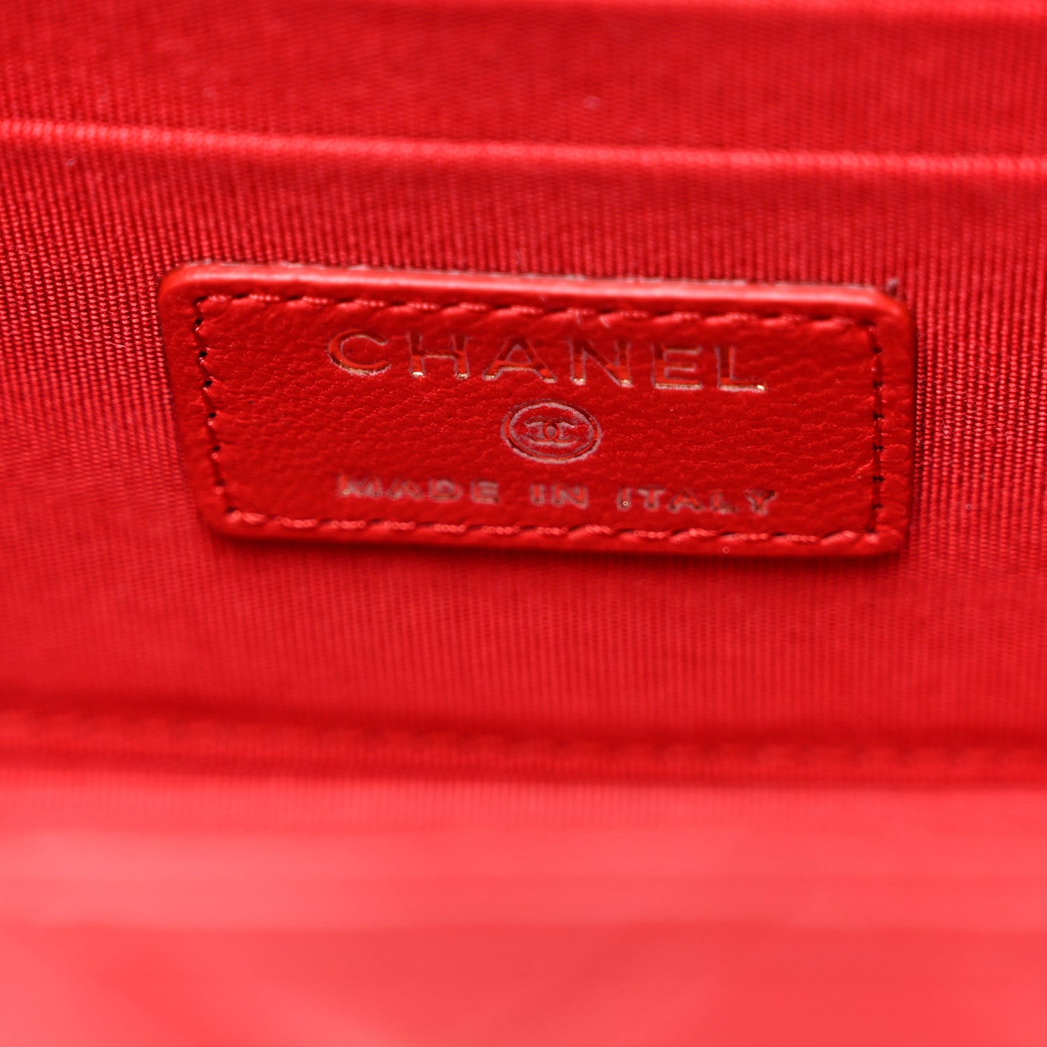 Chanel Lambskin Quilted Mini Trendy CC Clutch With Chain Red 7 of 11