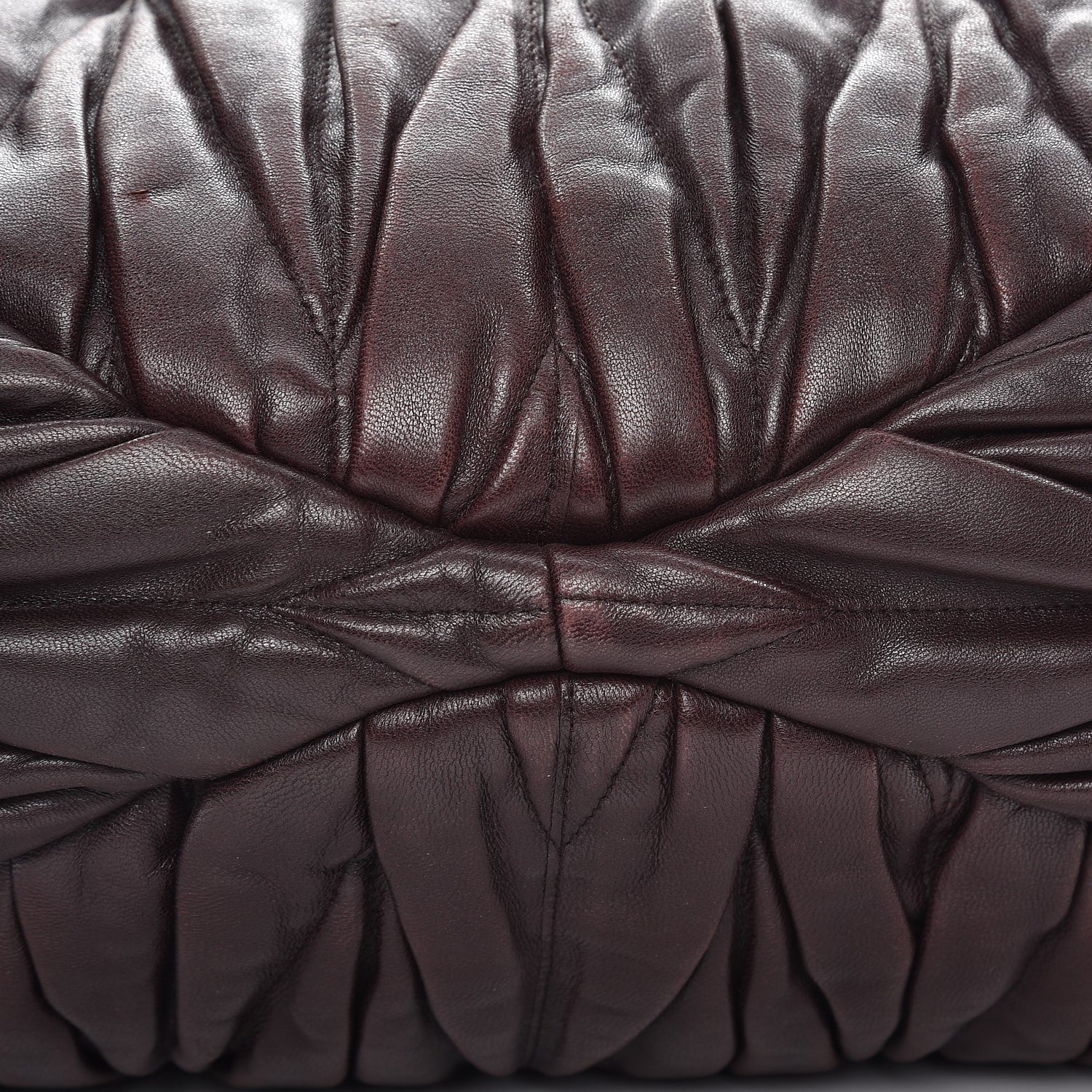 Miu Miu Nappa Matelasse Shopping Tote Brown 11 of 11