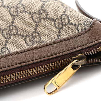 Gucci GG Supreme Monogram Web Small Ophidia Half Moon Hobo Brown 12 of 13