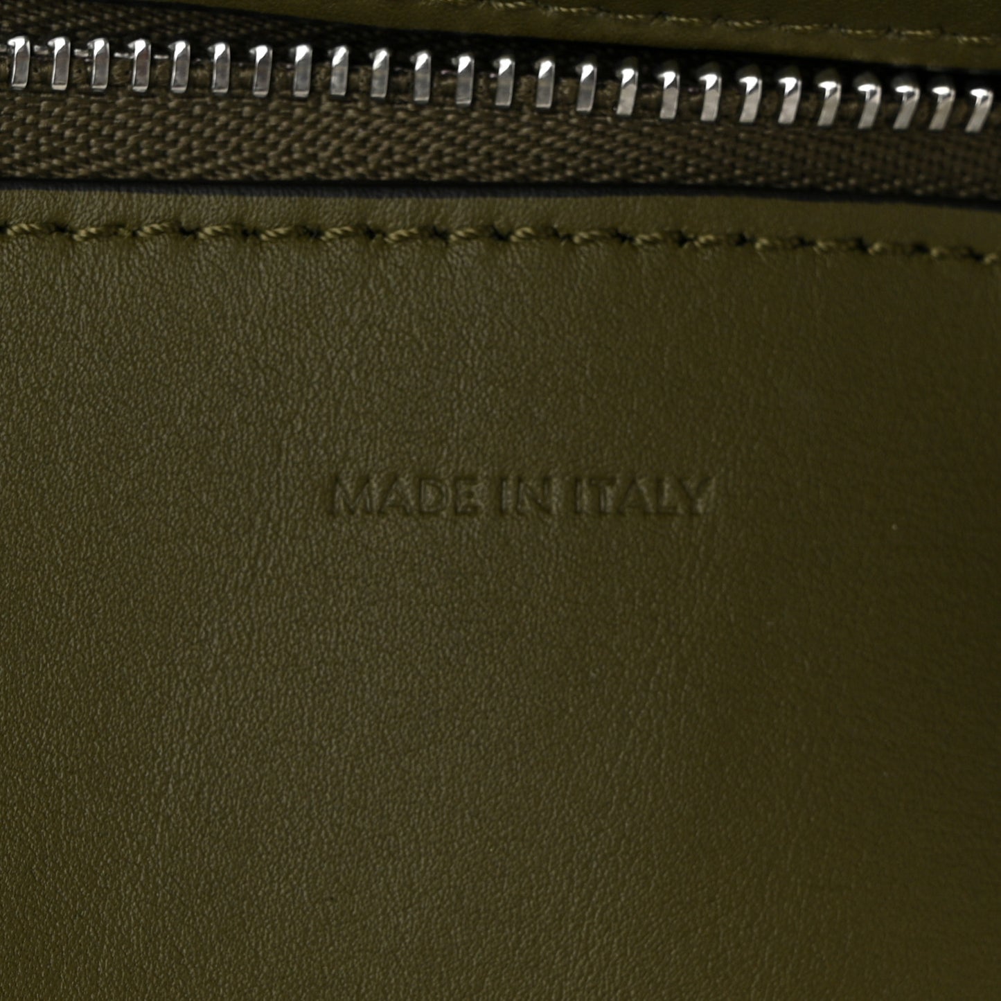 Smooth Calfskin Small Big Bag Army Green