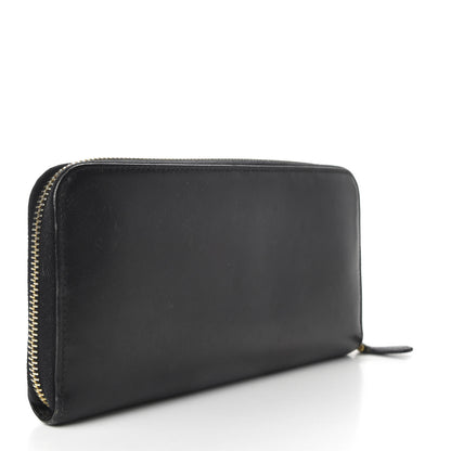 Prada Vitello Shine Zip Around Wallet Black 3 of 8