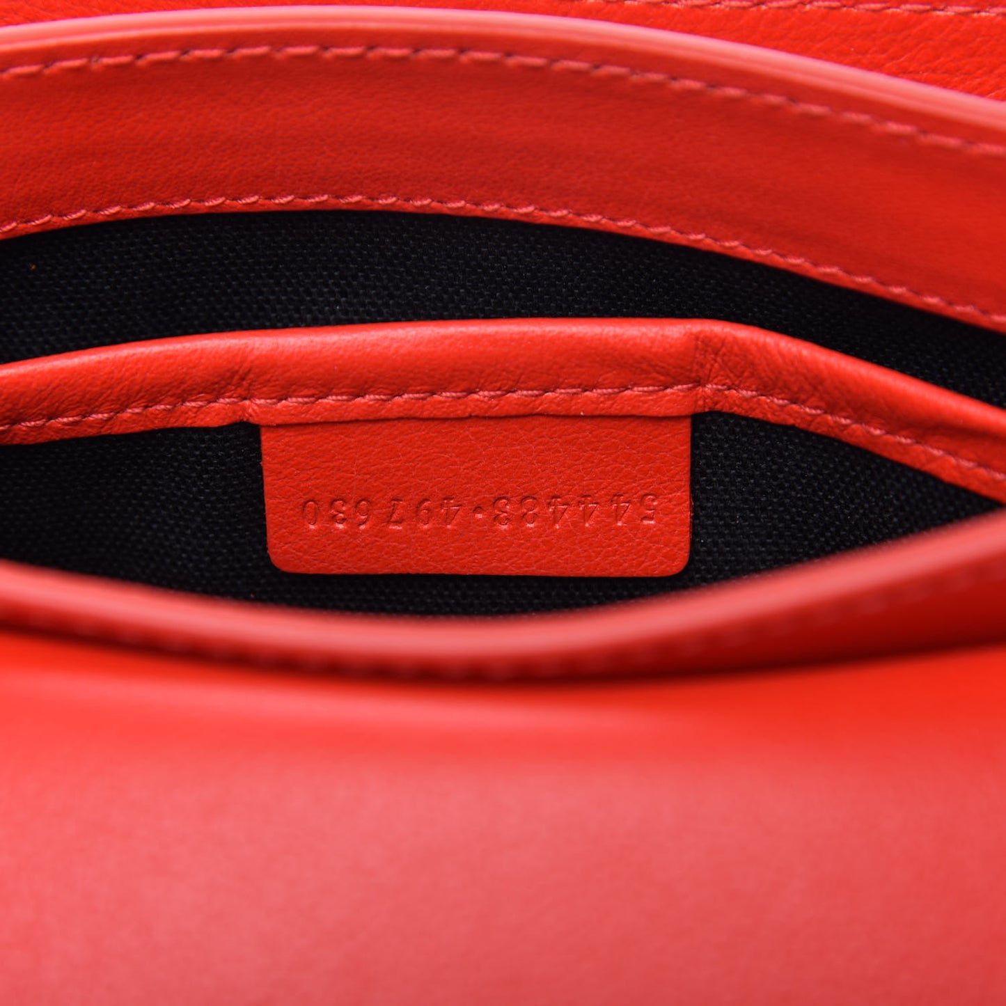 Calfskin Small Twin Skull Chain Crossbody Red