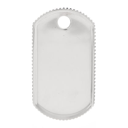 Tiffany Sterling Silver Coin Edge Dog Tag Charm 1 of 4