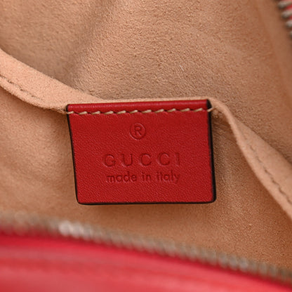 Gucci Calfskin Matelasse GG Marmont Belt Bag 85 34 Hibiscus Red 6 of 13